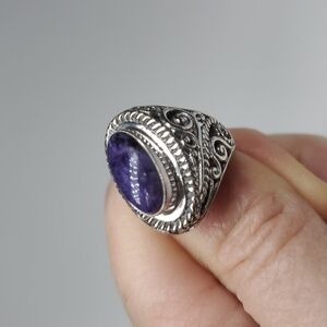 Bali Legacy Russian Charoite Sterling Silver Ring 7